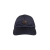 Casquette jacquard bleu monogramme cuir