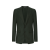 Veste Taormina ajustée lin vert simple boutonnage