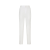 Pantalon coton stretch blanc étiquette plaque logo