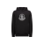 Sweat-shirt à capuche coton noir gros logo 3D