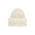 Bonnet grosse maille laine mohair melangé écru