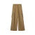 Pantalon cargo large laine marron tabac