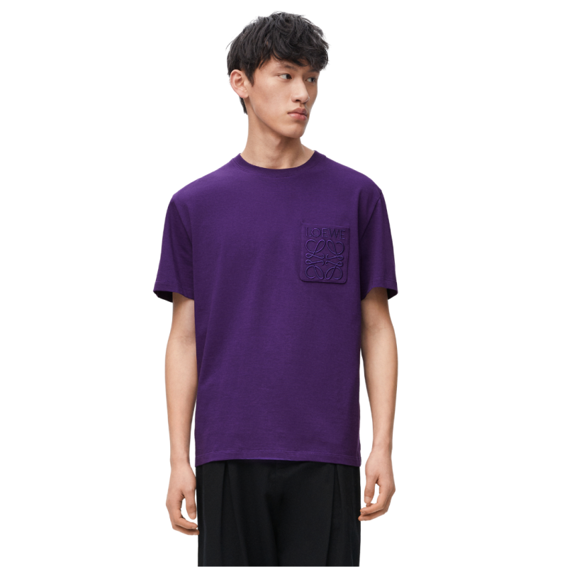 T-shirt jersey coton violet...