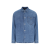 Veste manche longue denim jean bleu nylon matelassé