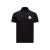 Polo manche courte coton piqué noir logo pixel