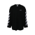 t-shirt manche longue Pixel Diagonal coton noir