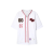 Chemise Baseball manche courte blanc logo gothique hybride