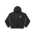 Hoodie Zippé Burning Unity molleton coton noir flammes