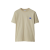 T-shirt manche courte jersey coton beige broderie chevalier bleu