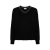 Pull col V cachemire noir ornement Monile