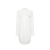 Chemise longue soie blanche détail ornements Monile poche