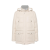 Parka à capuche matelassée flanelle laine beige