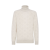 Pull col roulé laine alpaga jacquard blanc écru