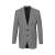 Blazer droit bouton laine motif pied-de-poule