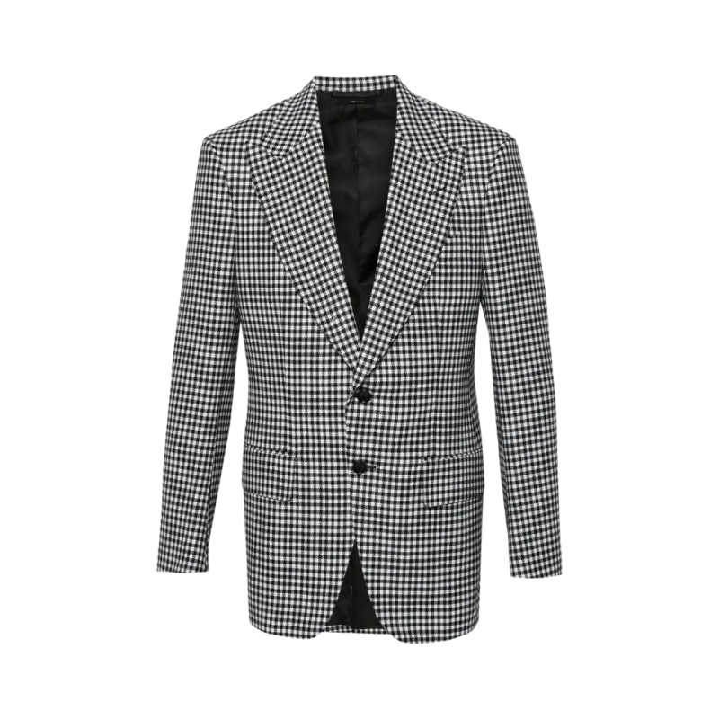 Blazer droit bouton laine...