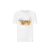 T-shirt col rond coton blanc motif aquarelle Taormina