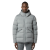 Blouson doudoune à capuche nylon déperlant gris mat