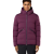 Blouson doudoune à capuche nylon déperlant bordeaux mat