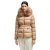 Doudoune ceinture Boed nylon beige capuche shearling beige