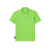 Polo manche courte coton piqué vert fluo grosse étiquette