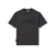 T-shirt col rond coton noir délavé logo écriture ton sur ton