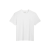 T-shirt manche courte col rond jersey coton bio blanc cœur blanc