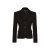 Veste blazer cintré laine bouclette marron foncé