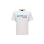 T-shirt col rond coton blanc logo bleu Grenoble