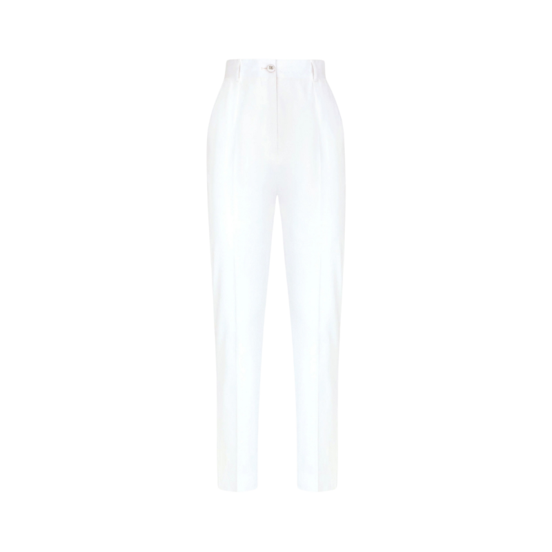 Pantalon droit coton blanc