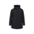 Parka polyester noir doublée fourrure