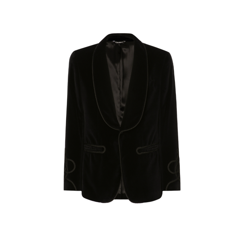 Veste smoking velours noir