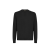 Pull col rond laine noire FF relief poitrine