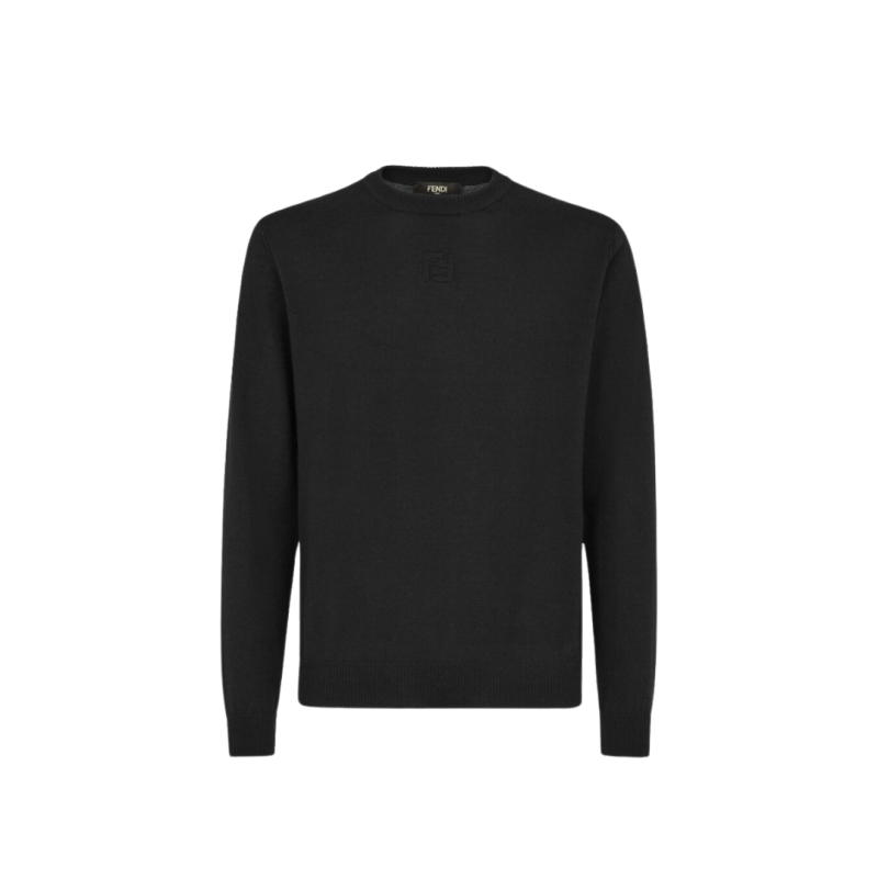 Pull col rond laine noire...