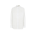 Chemise manche longue col officier coton blanc bouton avant arrière