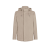 Veste droite Cima à capuche cachemire beige