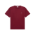 T-shirt manche courte ample jersey de coton bordeaux logo Triomphe blanc