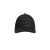 Casquette baseball coton noir logo noir