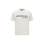 T-shirt col rond coton blanc logo bleu Grenoble