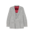 Veste Blazer croisé soie laine cachemire gris clair rayures tennis