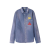 Chemise manche longue jeans coton bleu multi logo ASTERODIOR