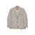 Veste blazer laine coton chevrons beige