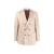 Veste blazer croisé lin beige