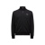 Veste survêtement zippée noir logo velours noir