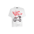 T-shirt col rond jersey coton blanc imprimé Vespa