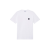 T-shirt col rond jersey coton blanc écusson logo poitrine