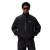 Veste blouson zippée nylon noir étiquette manche