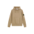 Sweat-shirt à capuche coton molleton beige