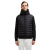 Cardigan matelassé bi matière laine nylon noir poche manche