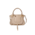 Sac porté épaule Marcie cuir veau grainé beige nude