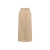 Jupe droite taille haute poche cargo viscose lin beige boucle